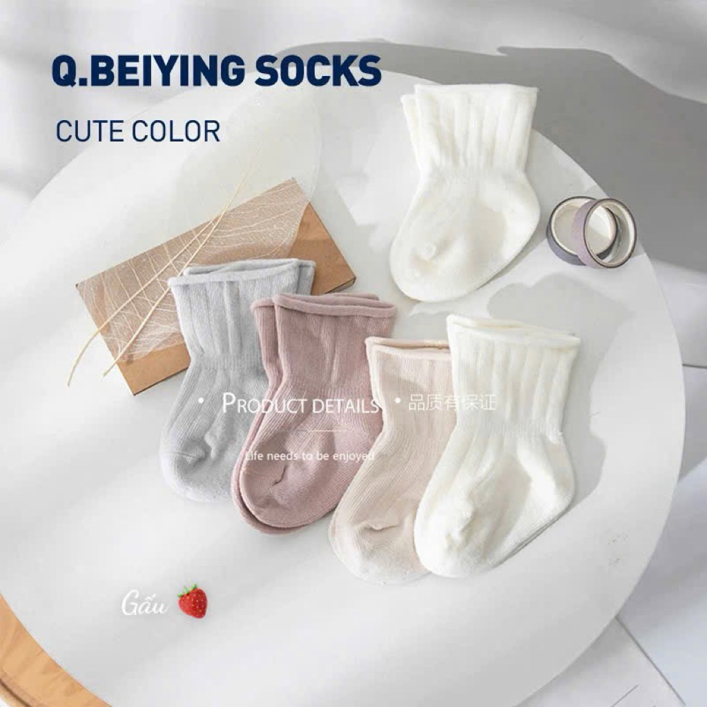 Set 10 đôi tất chống hằn cho bé 0-5y
