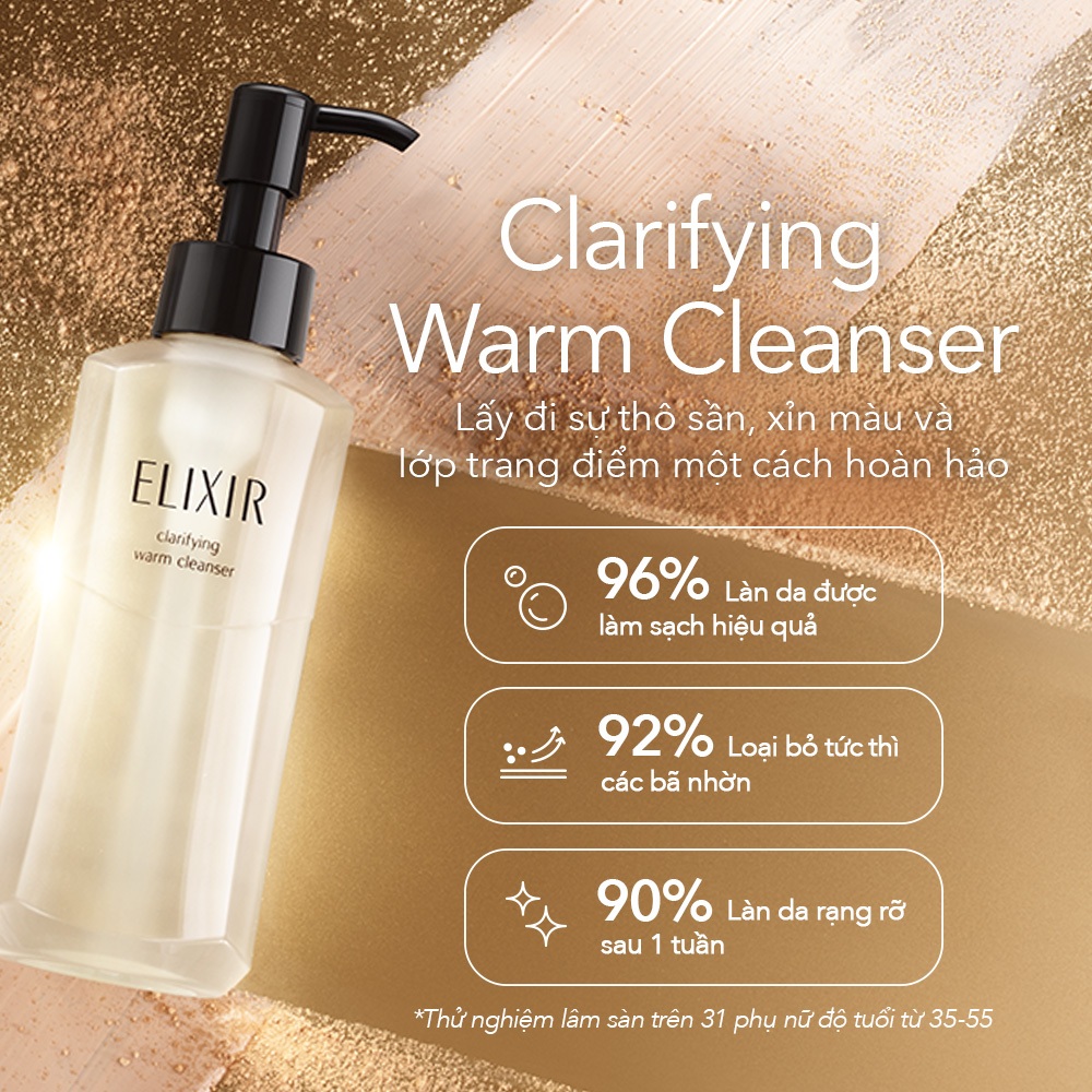 COMBO Sữa chống nắng sáng da ELIXIR DAY CARE REVOLUTION BRIGHTENING 35ml + Gel rửa mặt Elixir Clarifying Warm Cleanser