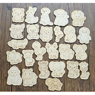 [GIÁ XƯỞNG] SET TÔ MÀU DIY GỖ MDF THEO CHỦ ĐỀ – KÈM MÀU TÔ & DÂY TREO