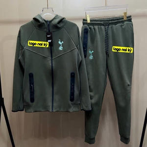 Bộ Nỉ Thu Đông CLB Tot Gà Rêu Nam Nữ zip chất nỉ hàn và nỉ bông Set Đồ Áo Khoác Zip Form Boxy Nowwear Unisex Nỉ 2 Da