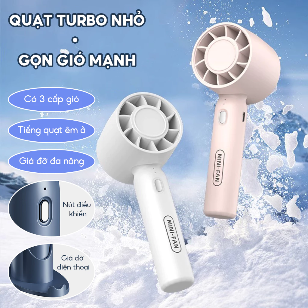 Quạt Cầm Tay Mini T10 Siêu Mát, Với 3 Tốc Độ Gió Làm Giá Đỡ Điện Thoại Lại Pin Khủng Có Thể Sạc Nhiều Màu Sắc