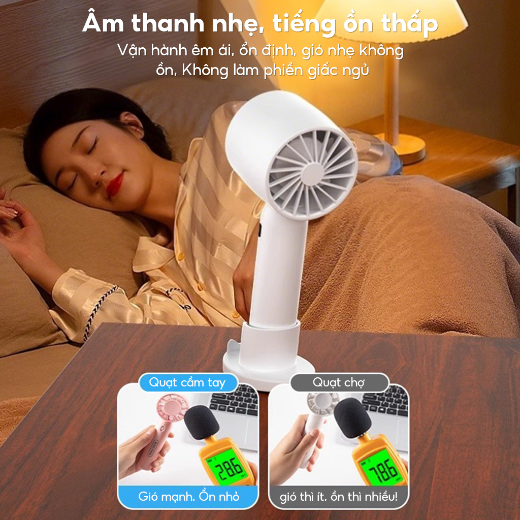 Quạt Cầm Tay Mini T10 Siêu Mát, Với 3 Tốc Độ Gió Làm Giá Đỡ Điện Thoại Lại Pin Khủng Có Thể Sạc Nhiều Màu Sắc