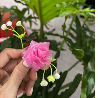 combo 10hoa giá sỉ  HOA NHŨ voan hoa Hồng đủ màu luxury dùng hoa tặng 20/10, ngày 20/11