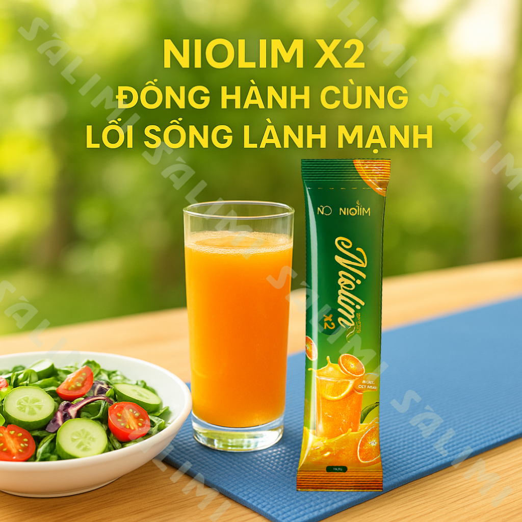Nước Cốt Cam Niolim X2 Chính Hãng | Hộp 15 Gói x 10ml