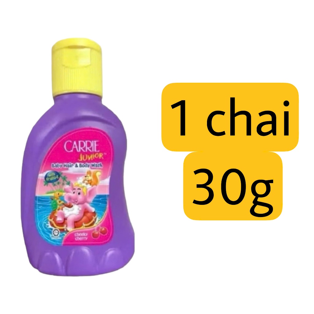 (Mini size 30g) Sữa Tắm Gội Cho Bé Carrie Junior 30g/50g