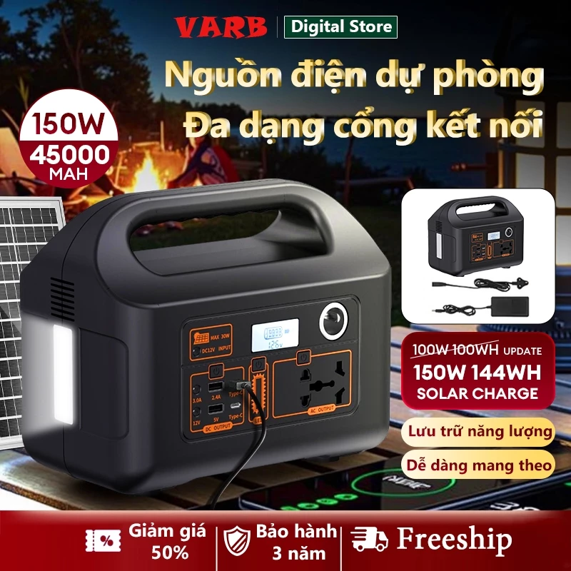 Trạm sạc di động 220V Nguồn điện di động thích hợp cho du lịch/cắm trại/leo núi/sử dụng tại nhà