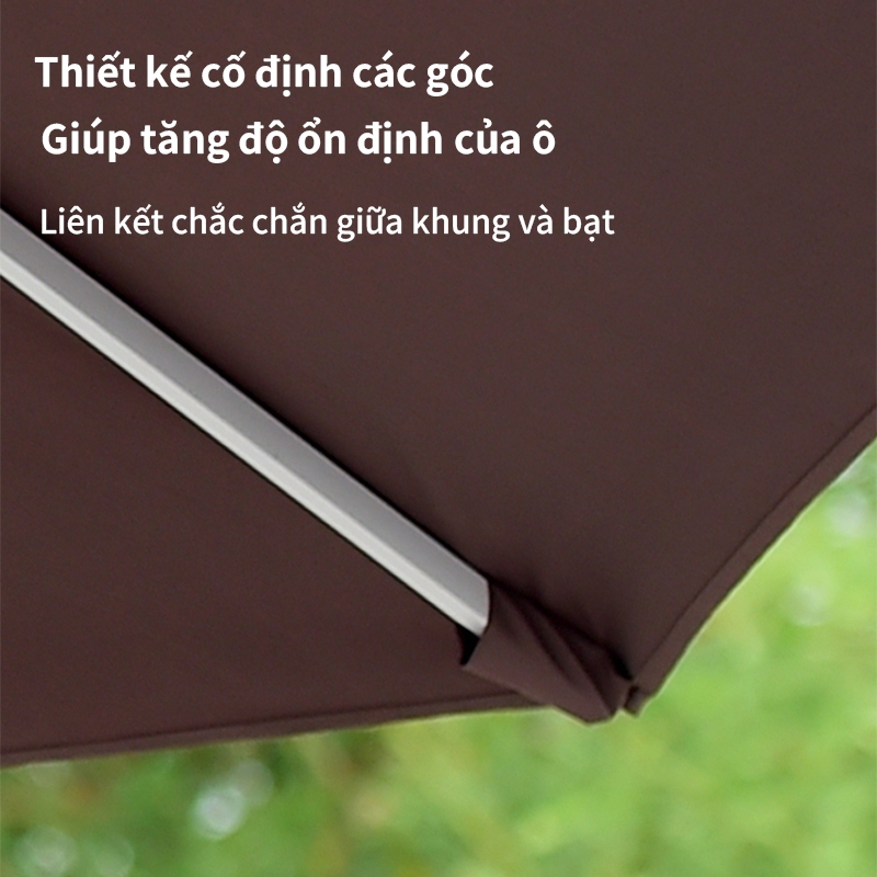 WTHB Outdoor Ô dù sân vườn 2.7M ô dù che nắng lớn cho sân vườn Ô dù cho nhà cung cấp/sân rộng/quán cà phê có thể nghiên