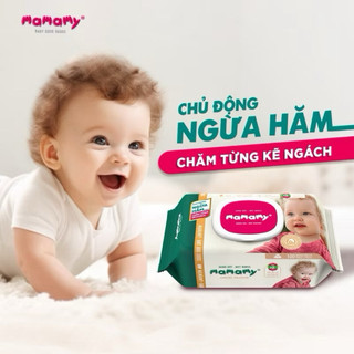 Khăn Ướt Mamamy 100 Tờ Không Mùi - Khăn Ướt Cho Bé Sơ Sinh Mềm Mại An Toàn