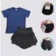 Đồ tập gym, yoga, aerobic nữ áo cộc quần 2 lớp (Có túi quần) form chuẩn chất liệu co dãn cao cấp (TN1)