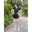 Đồ tập gym, yoga, aerobic nữ áo cộc quần 2 lớp (Có túi quần) form chuẩn chất liệu co dãn cao cấp (TN1)