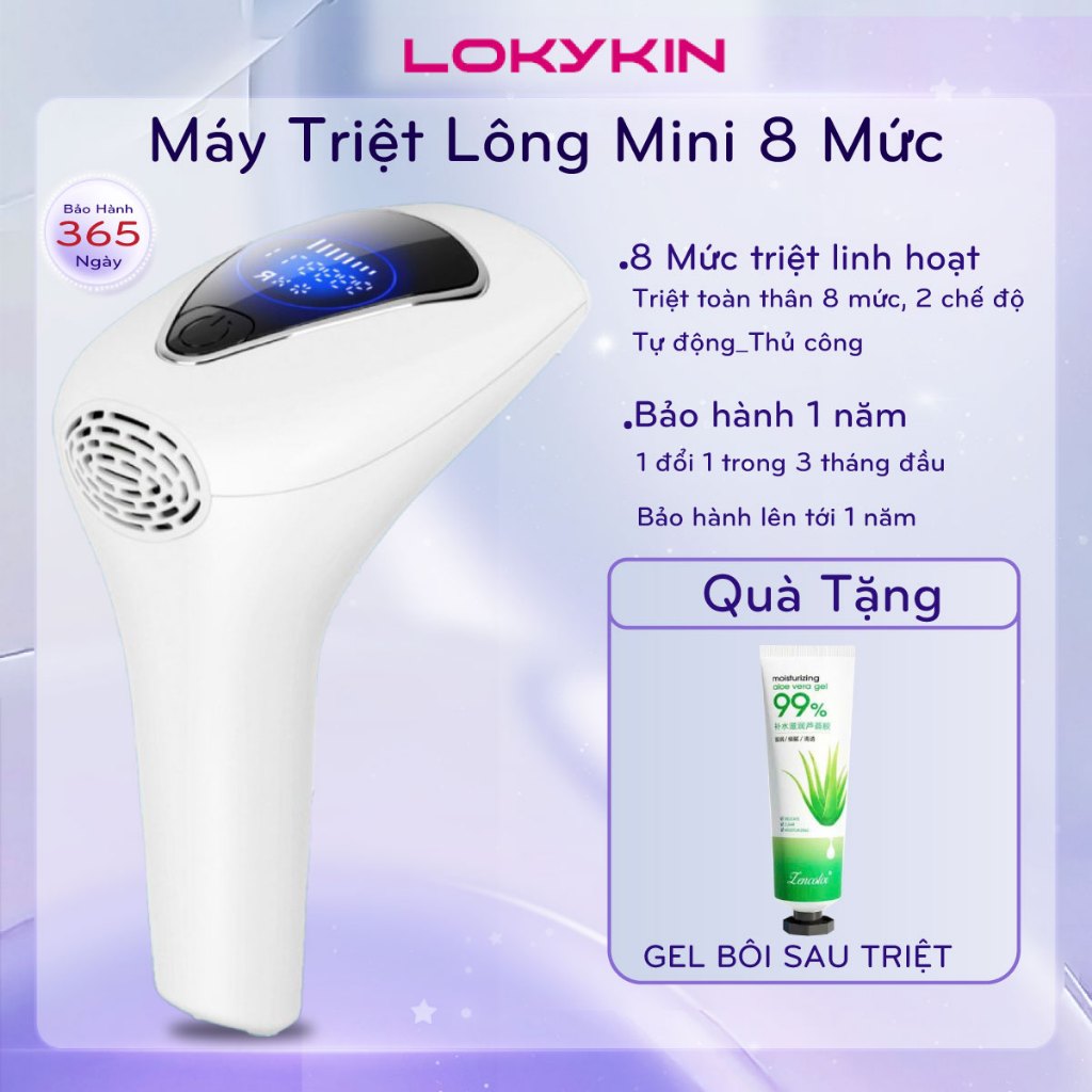 Máy triệt lông mini vĩnh viễn cầm tay Lokykin tẩy lông nách, lông