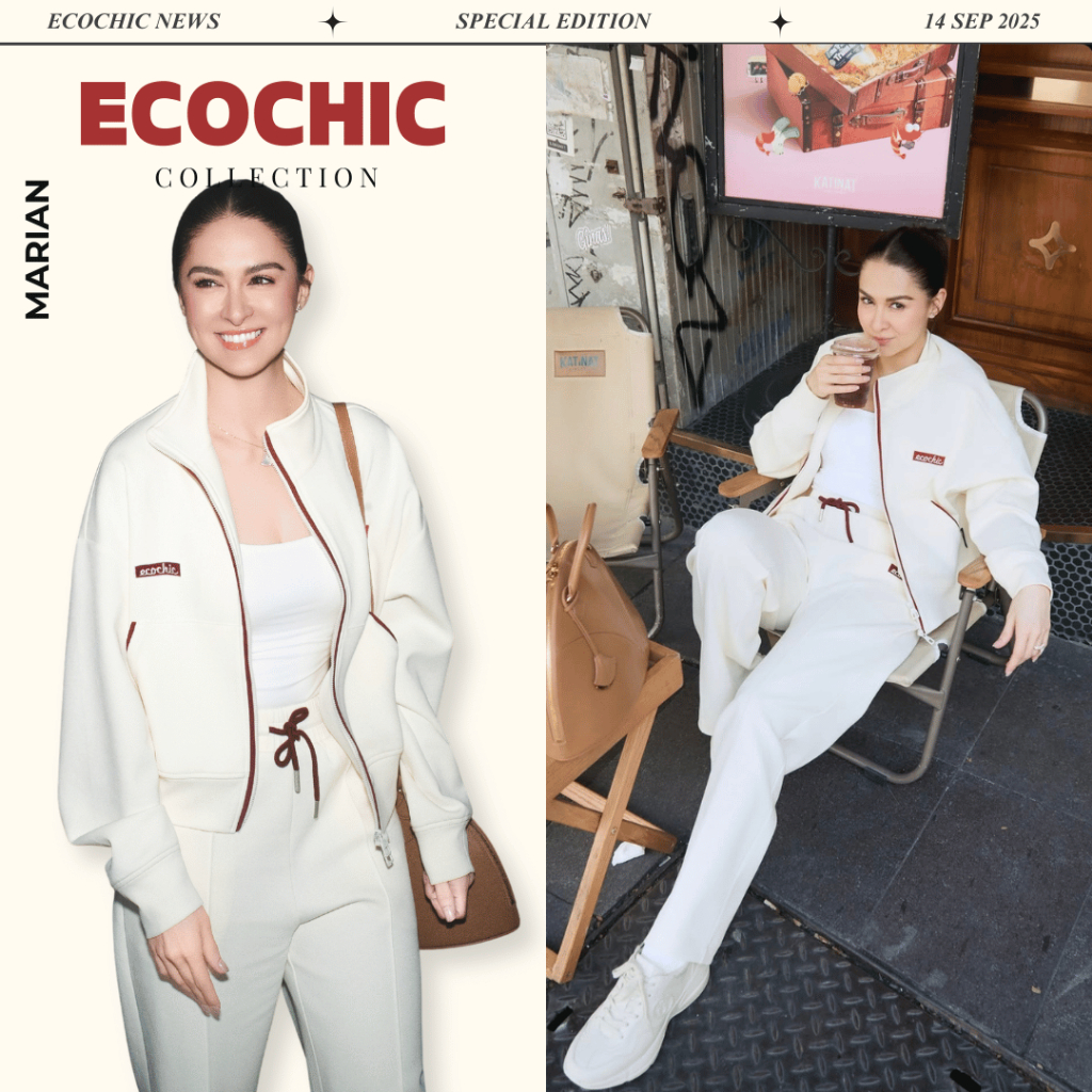 Set Bộ Dài ECOCHIC Áo Polo Cổ Bẻ Zip 2 Chiều Quần Ông Suông Dây Chun Đỏ Chất Liệu Cao Cấp Chính Hãng B182
