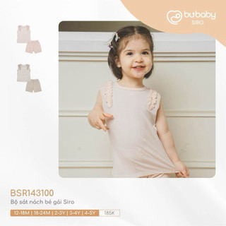 Bộ sát nách bé gái siro bubaby sale lẻ sz