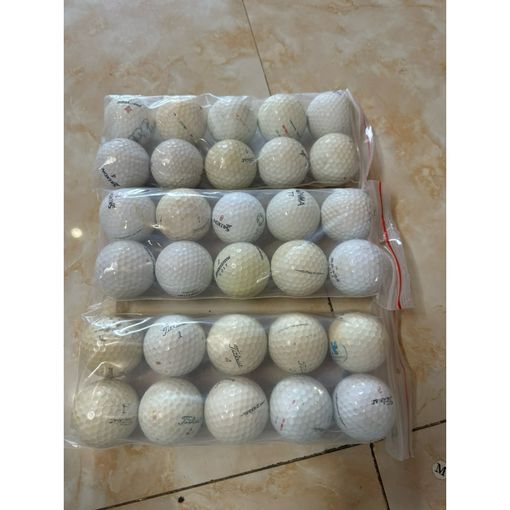 50 quả Bóng golf tập cũ nguyên bản