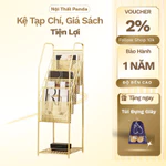 (ẢNH THẬT) Kệ Sách Đứng Đa Tầng, Giá Sách Để Sách Báo Tạp Chí 5 Tầng Bằng Kim Loại Cao Cấp Không Gỉ — ảnh 1