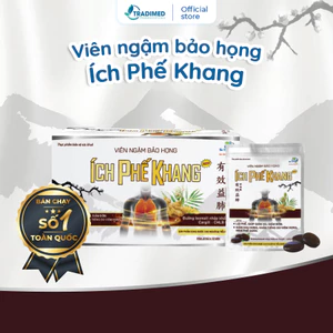 Viên ngậm ho Ích Phế Khang - Hỗ trợ bổ phế, giảm ho, giảm đờm, giảm đau rát họng và khản tiếng