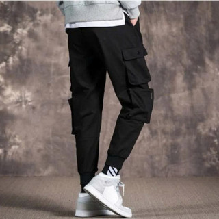 Quần jogger nam Quần thể thao nam vải kaki dài trơn túi hộp bó ống phong cách Hàn Quốc hộp nai k1