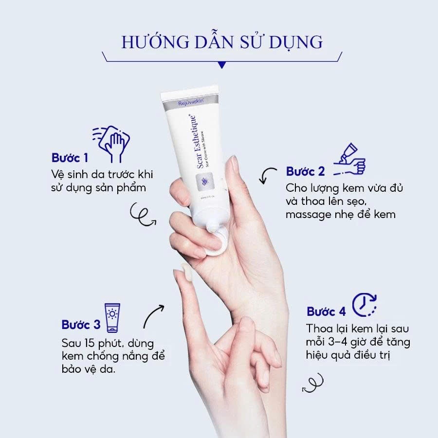 Kem xóa mờ và lấp đầy Sẹo Thâm/ Sẹo Rỗ/ Sẹo Lõm Rejuvaskin Scar Esthetique 10ml