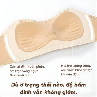 Áo lót nữ không dây su cao cấp viền silicon chống trượt bản lưng to gom ngực gợi cảm sexy DEVARI G86