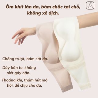 Áo lót nữ không dây su cao cấp viền silicon chống trượt bản lưng to gom ngực gợi cảm sexy DEVARI G86