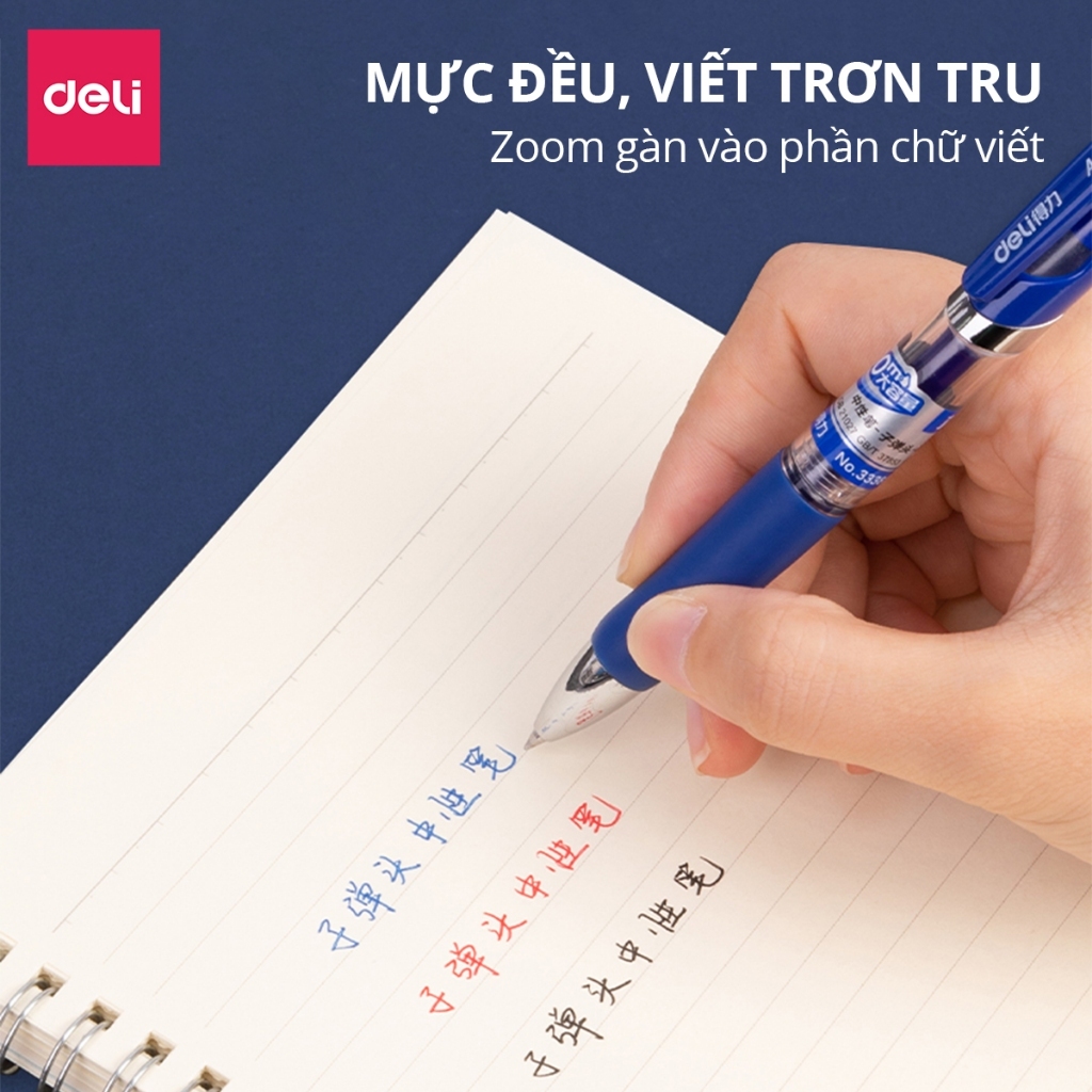 Bút Gel Deli S01 0.5mm – Mực Nhanh Khô, Viết Êm, Phù Hợp Ghi Chép, Calligraphy, Học Sinh & Văn Phòng