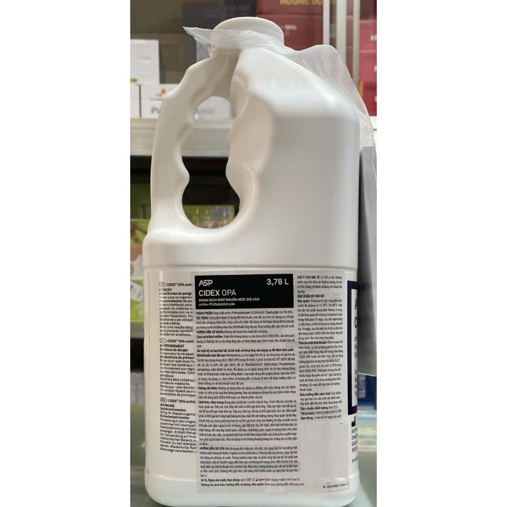 Dung dịch khử khuẩn dụng cụ Cidex OPA 3.78 lít