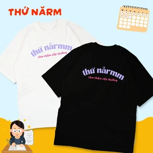 Áo thun hài hước thứ năm làm chăm sếp thưởng ngộ nghĩnh áo phông unisex tay ngắn Cotton mềm mịn co dãn 4 chiều TA0122