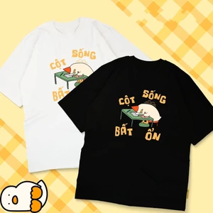 Áo thun Cột Sống Bất Ổn - áo phông unisex cổ tròn tay ngắn đủ size chất Cotton mềm mịn co dãn 4 chiều TA0115