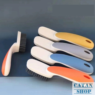 Chổi Cọ Giày Ngắn Đa Năng Tay Cầm Cong, Lông Nhựa PP Mềm Cọ Rửa Giày Dép, Bồn Rửa, Nhà Tắm GD935-BCDanhGiay