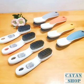Chổi Cọ Giày Ngắn Đa Năng Tay Cầm Cong, Lông Nhựa PP Mềm Cọ Rửa Giày Dép, Bồn Rửa, Nhà Tắm GD935-BCDanhGiay