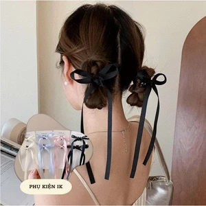 Kẹp Tóc Hình Nơ Ruy Băng Đuôi Dài, Kẹp Tóc Càng Cua Nơ Lụa K246