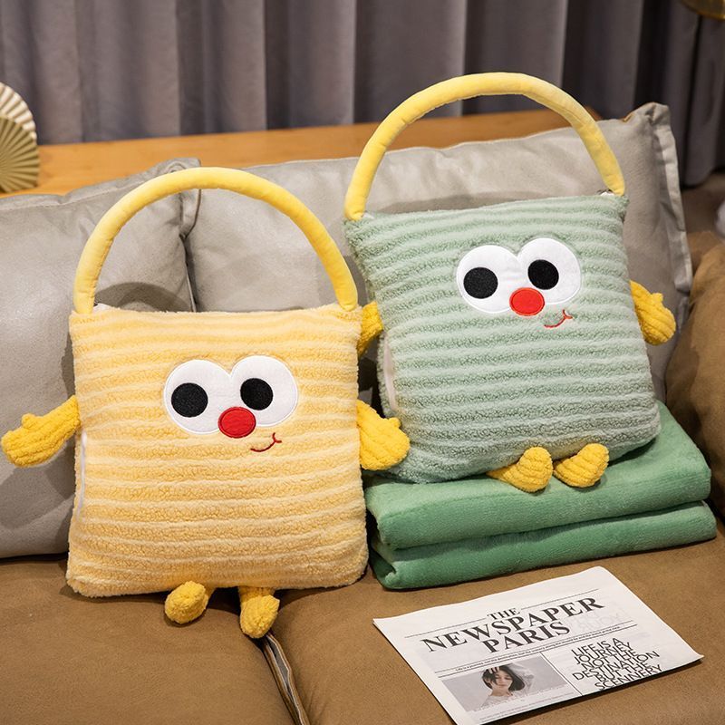 【SIÊU PHẨM 3IN1 - QUÀ TẶNG MÙA ĐÔNG】Gối Ôm Chăn Choàng Moon Velvet - "Bảo Bối" Giữ Ấm, Ôm Ngủ & Giải Trí Cho Học Sinh, D