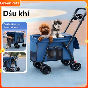 Xe đẩy thú cưng cỡ lớn, có thể tháo rời, tải trọng 25 kg, phù hợp cho chó và mèo cỡ nhỏ và vừa