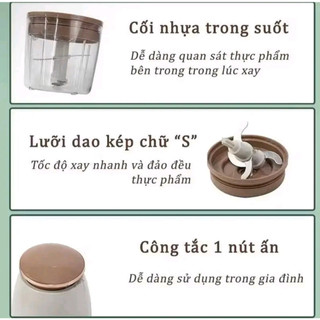 Máy Xay Đa Năng OSAKA Nhật Bản Cao Cấp Dung Tích 700ml - 350W - Xay Thịt Cá Rau Củ Sinh Tố - Xay Đá