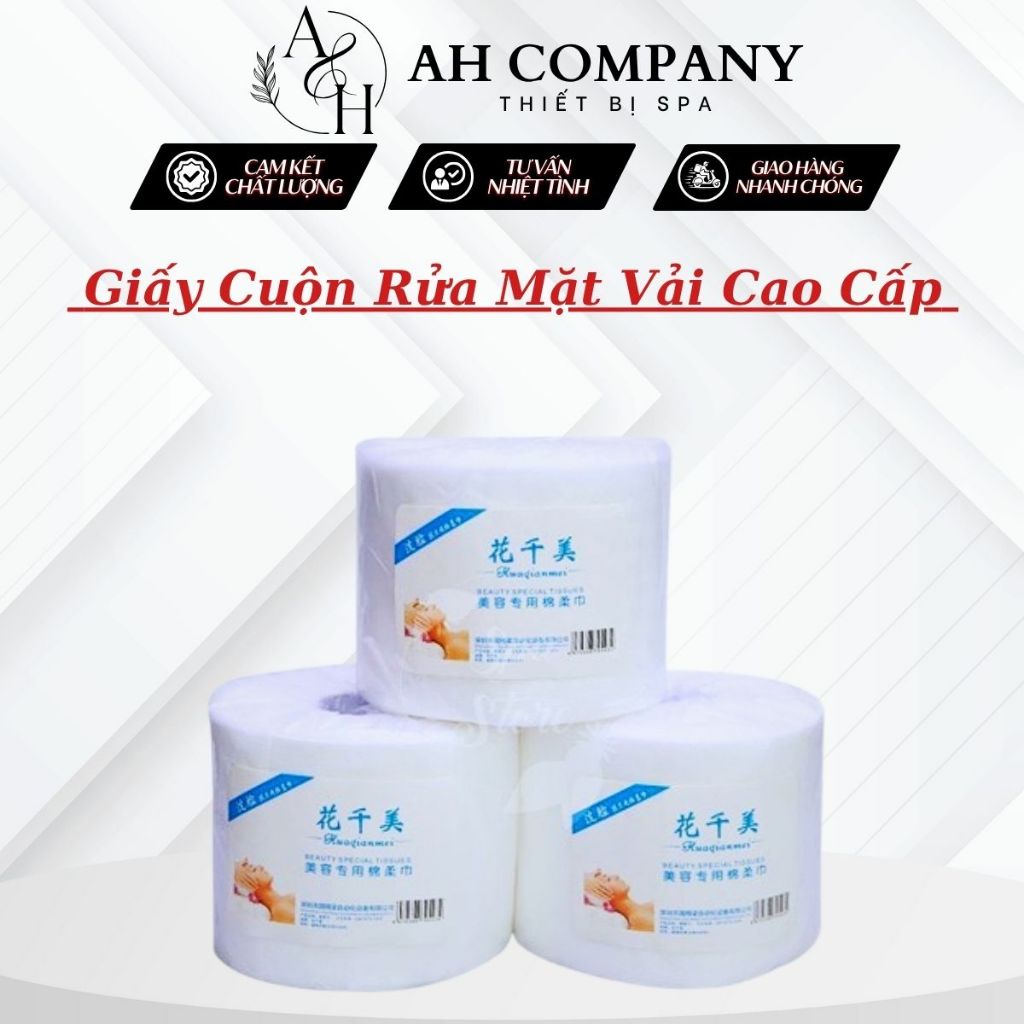 Giấy Cuộn Rửa Mặt, Giấy Dùng Thay Thế Bông Mút, Giấy Cuộn Chuyên Dùng Cho Spa Thẩm Mỹ Viện