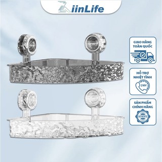 ZiinLife Kệ Nhà Tắm Đa Năng Hút Chân Không Gắn Tường. Không Cần Khoan, Chất Liệu Chống Gỉ Sét