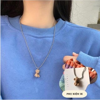 [🔥XƯỞNG SALE 9K 🔥] Vòng Cổ Dây Chuyền Mặt Gấu Teddy Cá Tính Phong Cách Hàn Quốc Cho Nữ N207