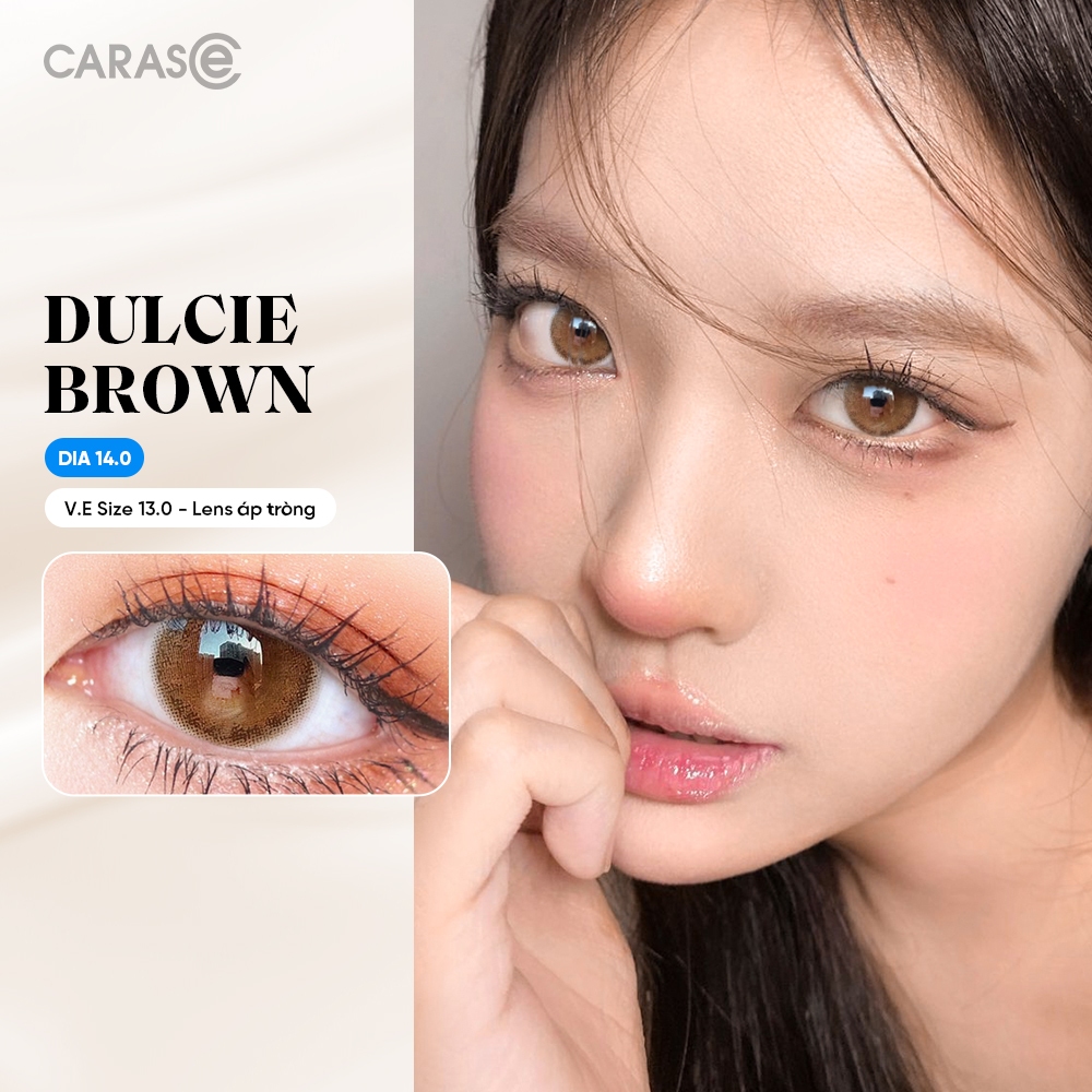[1 chiếc] Kính áp tròng khoá ẩm 10H 3 tháng màu S Dulcie Brown, S Lavier Brown/Choco/Gray (Lens cận Outlet) -