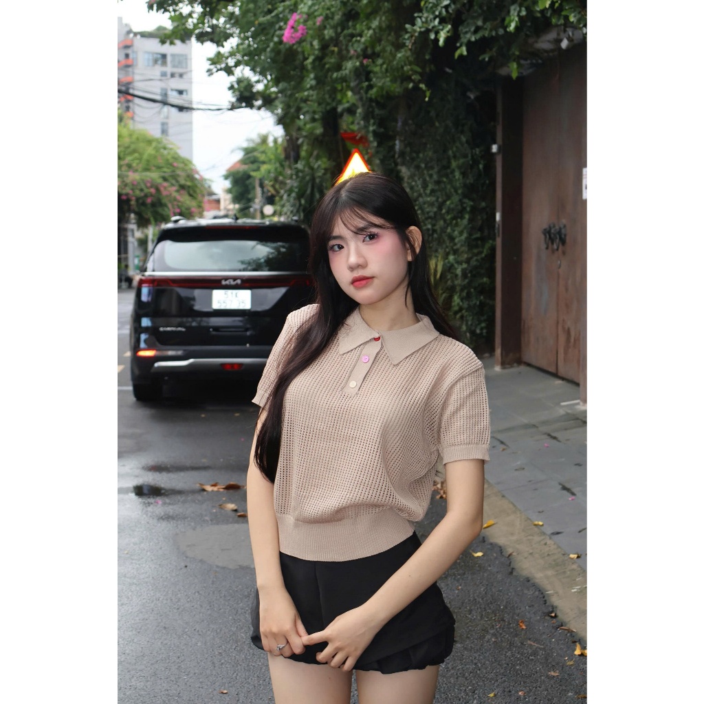 Áo Polo Nữ GREGYN Phối Lưới Thoáng Mát SECODEE