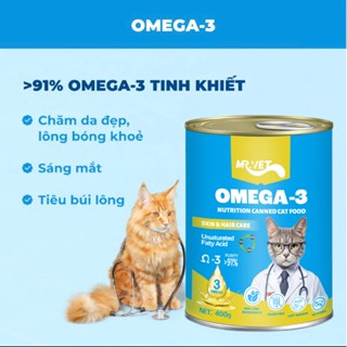 [400g] Combo 12 & 6 Lon Pate MR VET Dạng Hộp 400g Thức Ăn Ướt Cho Mèo Bổ Sung Dinh Dưỡng Toàn Diện
