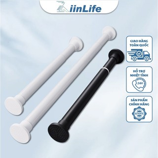 ZiinLife Thanh Treo Rèm Inox 304 Chịu Lực Cực Tốt - Thiết Kế Không Cần Khoan, Điều Chỉnh Linh Hoạt Cho Nhà Tắm & Bếp