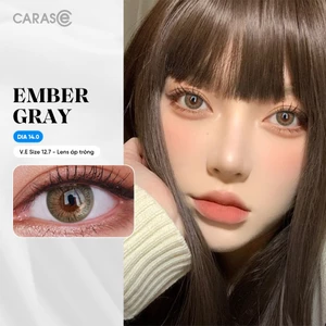 Kính áp tròng khoá ẩm 1 Ngày Màu Xám Rêu CARASE, Lens cận EMBER GRAY