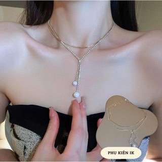[🔥XƯỞNG SALE SẬP SÀN🔥] Dây Chuyền Vòng Cổ Hai Lớp Đính Ngọc Cao Cấp Lấp Lánh Đi Tiệc Cực Sang N248