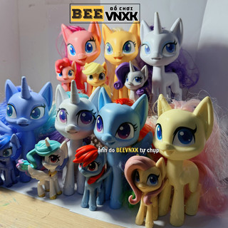(SIÊU HIẾM) Set Ngựa Pony size lớn 14cm, Búp bê Pony 7cm, Ngựa Pony mini 6cm nhiều mẫu - Đồ chơi BEE VNXK