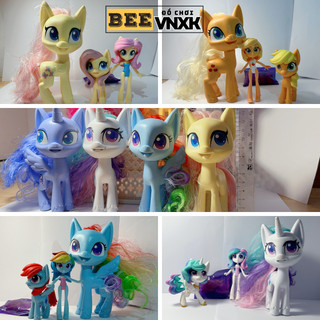 (SIÊU HIẾM) Set Ngựa Pony size lớn 14cm, Búp bê Pony 7cm, Ngựa Pony mini 6cm nhiều mẫu - Đồ chơi BEE VNXK