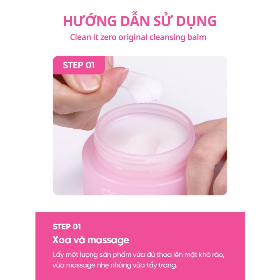 Sáp Tẩy Trang  Banila Co C​l​e​a​n It Z​e​r​o C​l​e​a​n​s​i​n​g Banila 100ml Làm Sạch Sâu Dung Tích dành mọi loại da