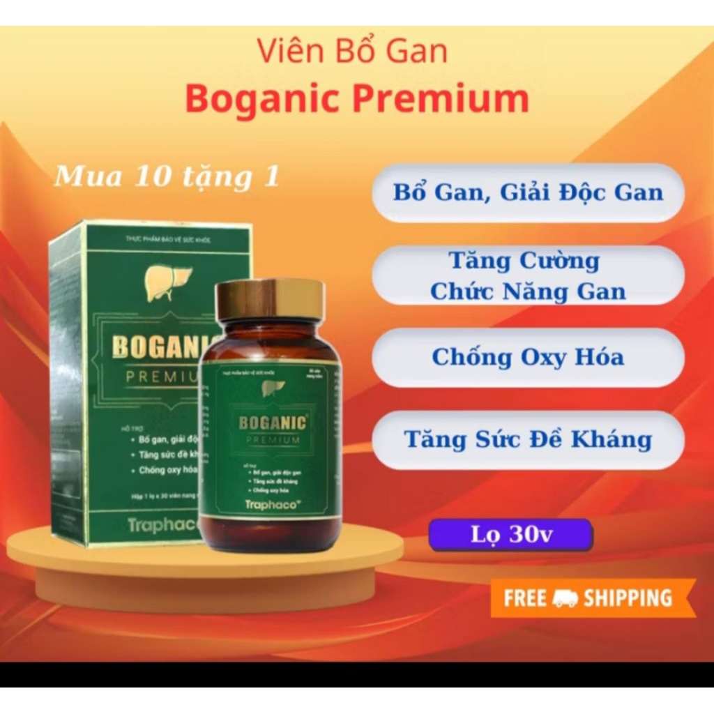 BOGANIC PREMIUM TRAPHACO Bổ Gan, Giải Độc Gan, Tăng Sức Đề Kháng, Chống ...