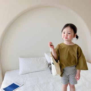 Q10-[tomnaukid] Quần đùi ngố thun gân cotton co dãn 4 chiều - Size 8-35Kg