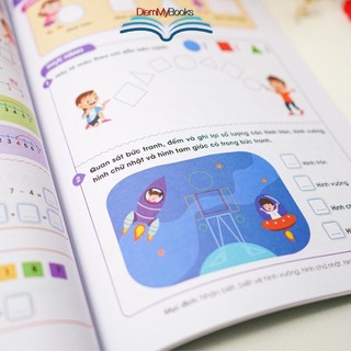 Sách 4-6 Tuổi - Chinh Phục Toán Tư Duy MATHS Sắc Màu Toán Học Cho Bé Mẫu Giáo Bé Vừa Học Vừa Chơi