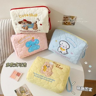Túi Đựng Mỹ Phẩm Túi Trang Điểm Makeup Cầm Tay Đa Năng Họa Tiết Kute Phong Cách Hàn Quốc